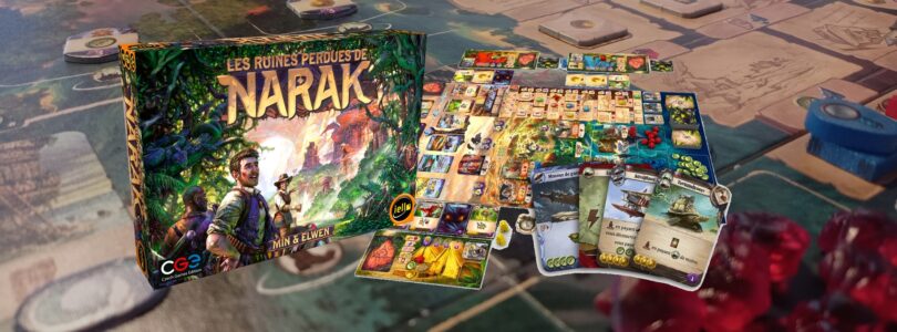 [JEU DE PLATEAU] Les Ruines Perdues De Narak – Une belle surprise entre deckbuilding et aventure !