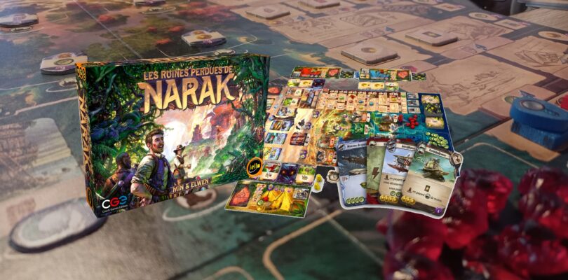 [JEU DE PLATEAU] Les Ruines Perdues De Narak – Une belle surprise entre deckbuilding et aventure !